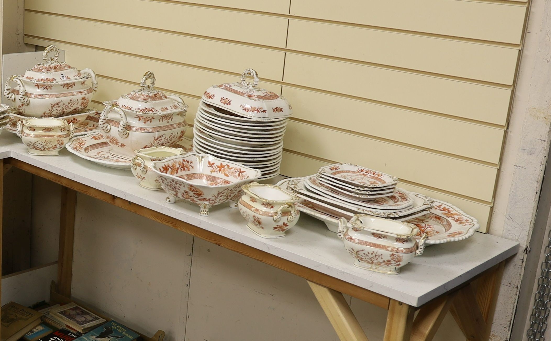 An extensive English porcelain Japan pattern dinner service, c.1830